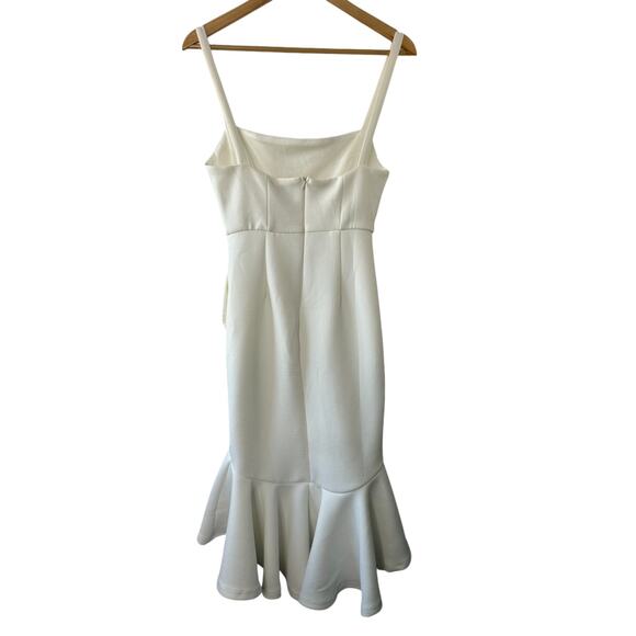 Hello Molly White Hard To Be Cool Midi Dress Women's Size 8 NEW - Picture 8 of 12